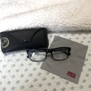 RayBan non-script “for fun”  black /clear frame